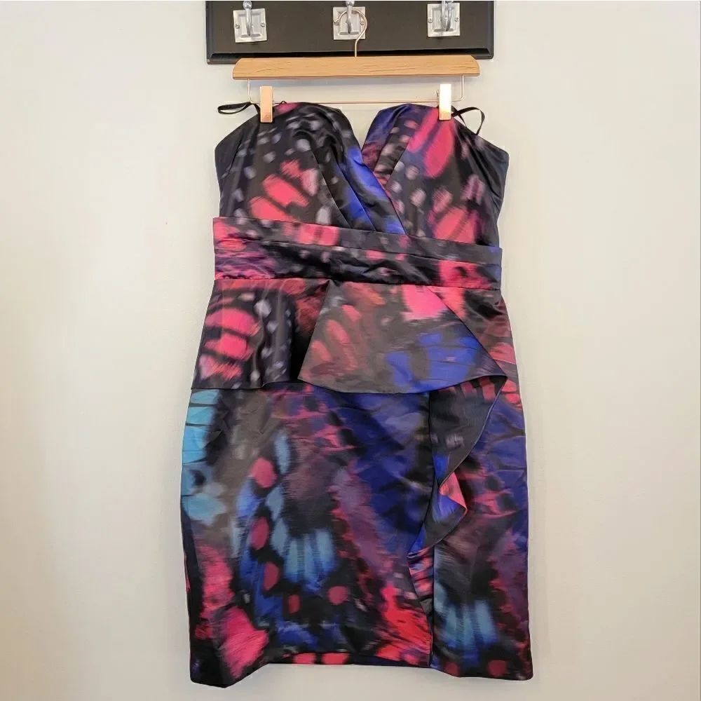 Parker Satin Strapless Barbicore Mini Dress